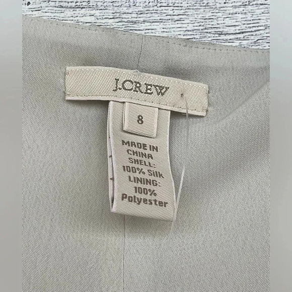 J.Crew Wedding Collection Champagne-Colored Dress Sz  8 - Picture 8 of 13